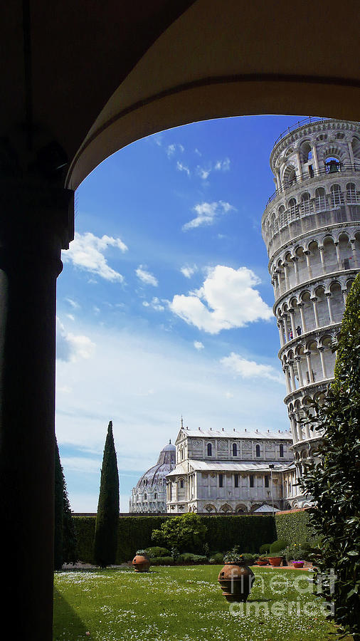 Leaning Tower of Pisa Framed - Italy Photograph by Paolo Signorini