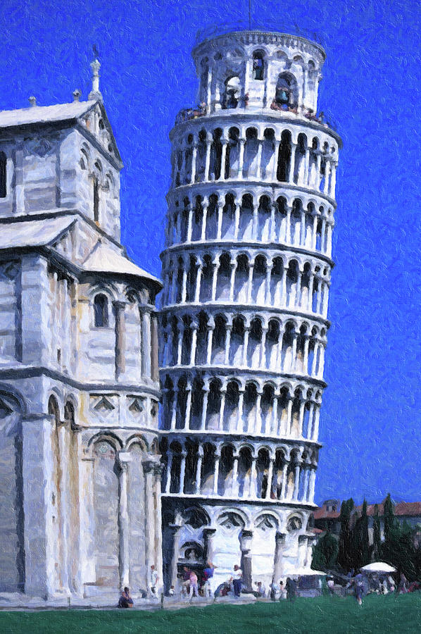 Italy Painting - Leaning Tower of Pisa by Safran Fine Art