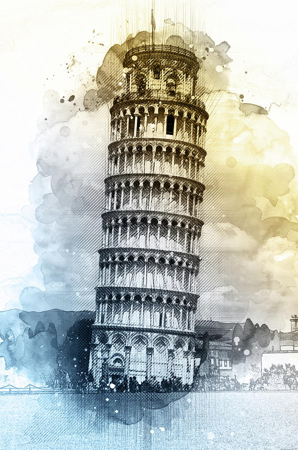 Leaning Tower Pisa Digital Art by Shashank Mehendale | Fine Art America