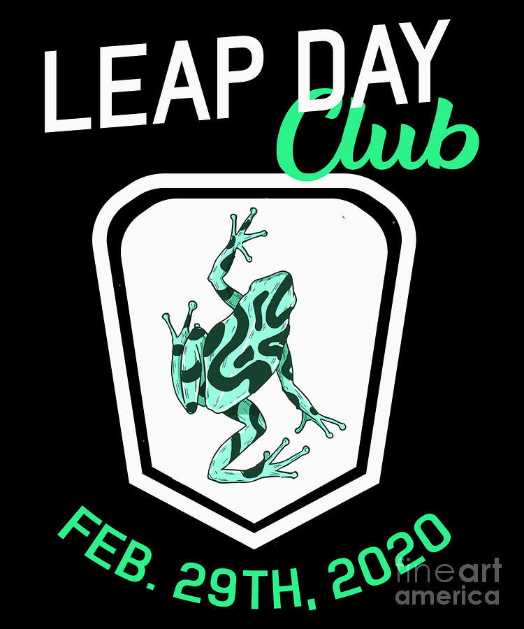 Leap Day Club Frog Leap Year February 29 Gift Digital Art by Thomas