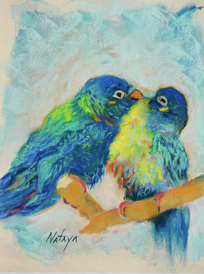 Leap Year Love Birds Pastel by Nataya Crow