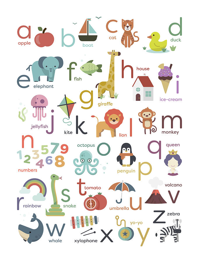 Learning Alphabet Digital Art by Penny And Horse - Fine Art America