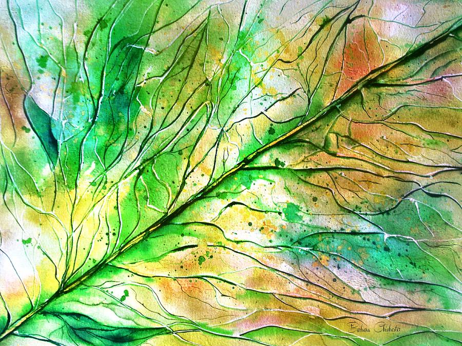 Leave An Impression In Watercolor Painting by Barbara Chichester
