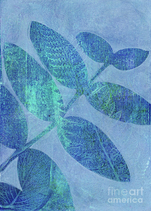 Leaves in Blue Photograph by Kristine Anderson