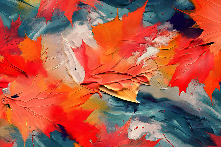 Leaves in the Wind Painting by Jirka Svetlik