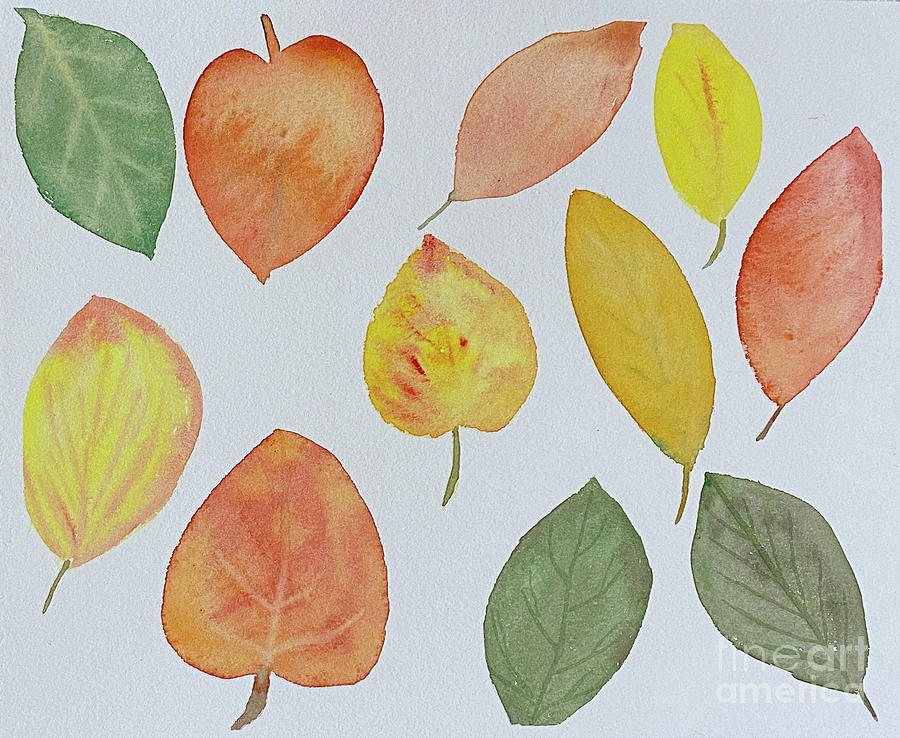Leaves Painting by Lisa Neuman
