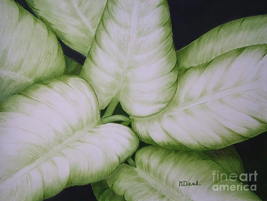 Leaves Painting by Mary Deal
