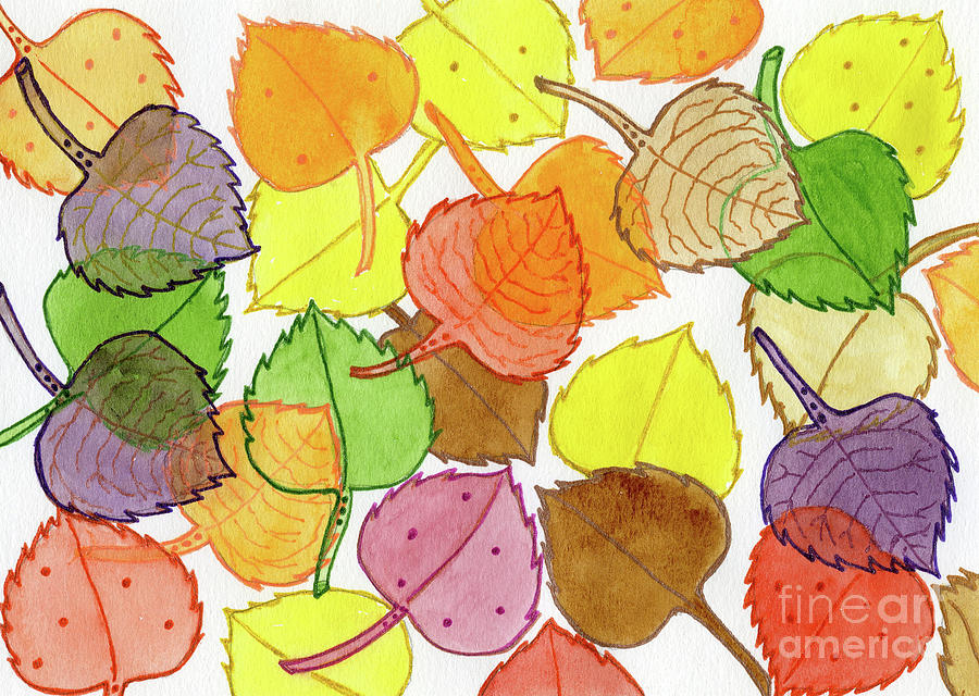 Leaves of Autumn Painting by Norma Appleton