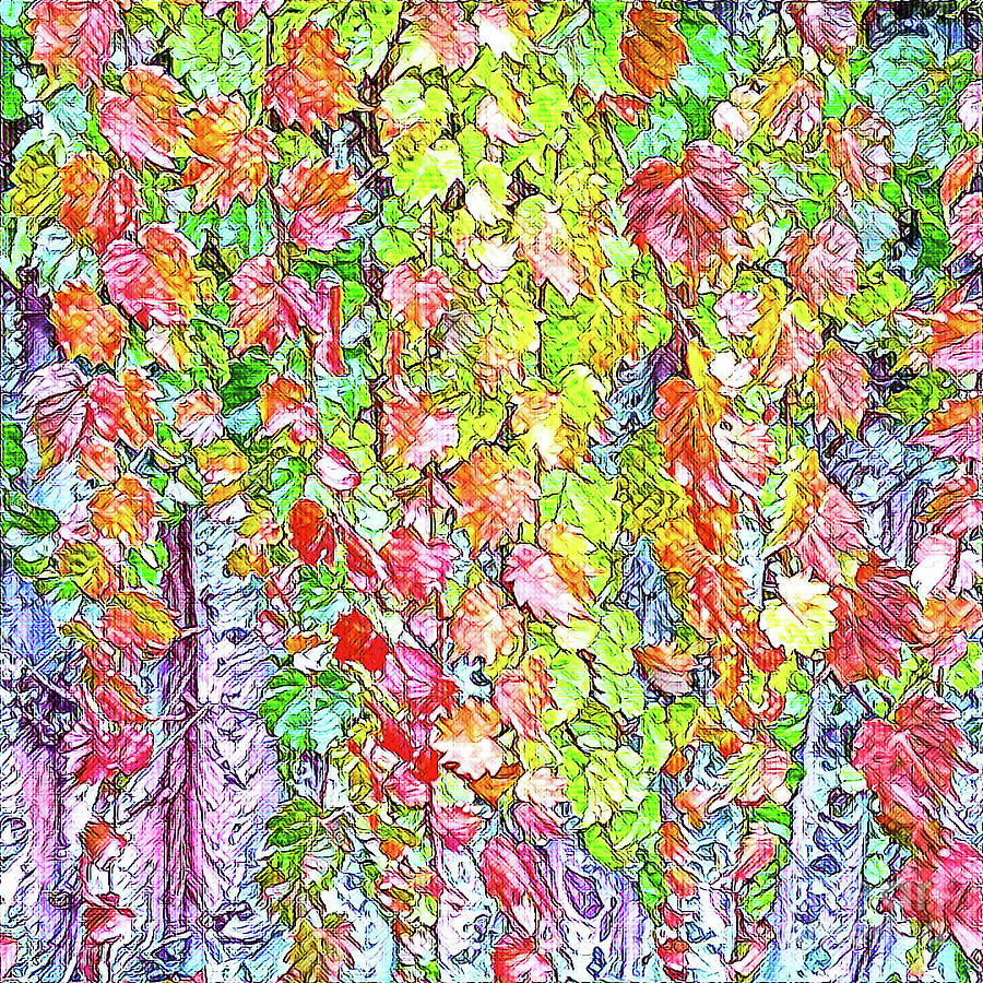 Leaves Of Change 11 Mixed Media by Toni Somes