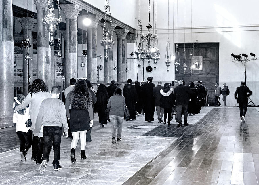 Leaving The Greek Orthodox Procession Photograph by Munir Alawi