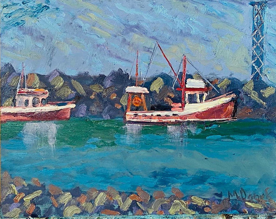 Leaving the Harbor Painting by Michael Daniels