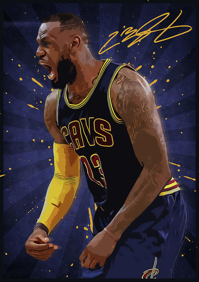 Lebron James 3 Digital Art by Smh Yrdbk