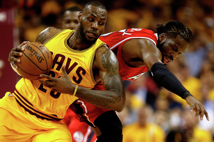 Lebron James and Demarre Carroll Photograph by Gregory Shamus