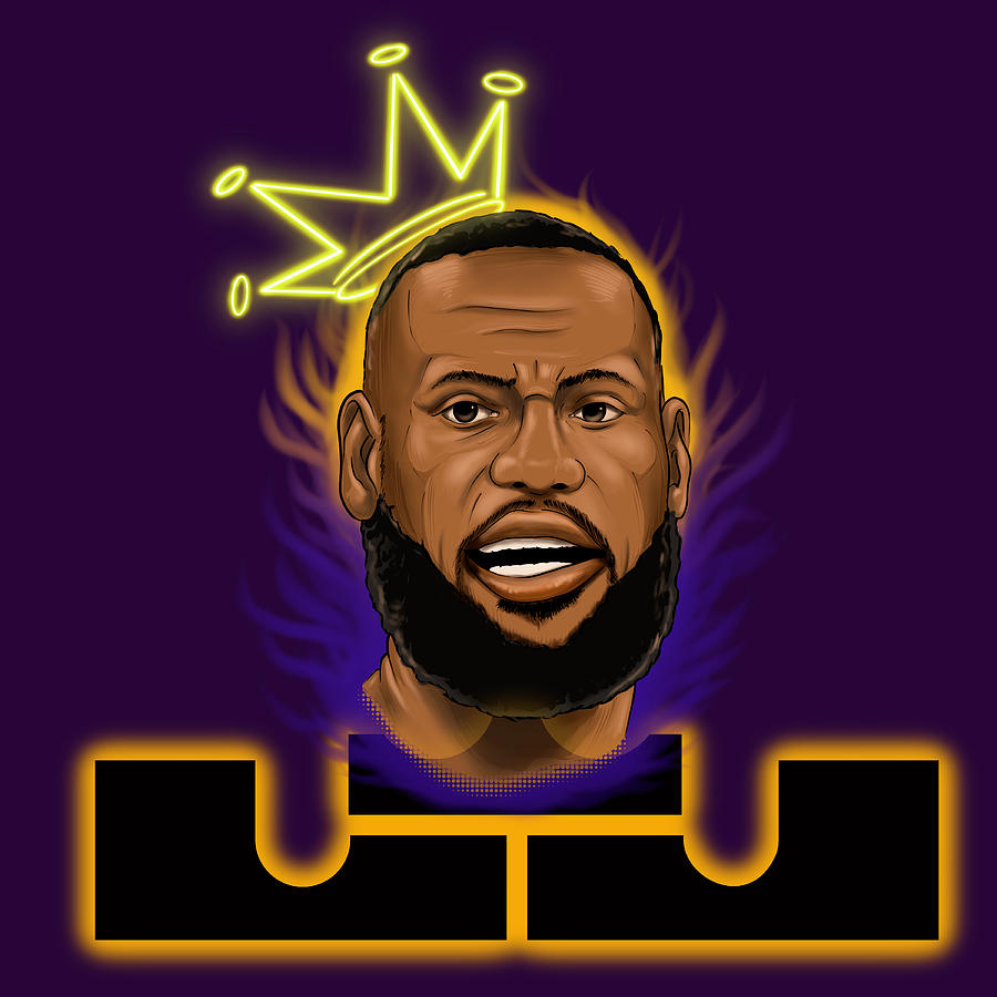 LeBron James Digital Art by Chris Furguson - Fine Art America