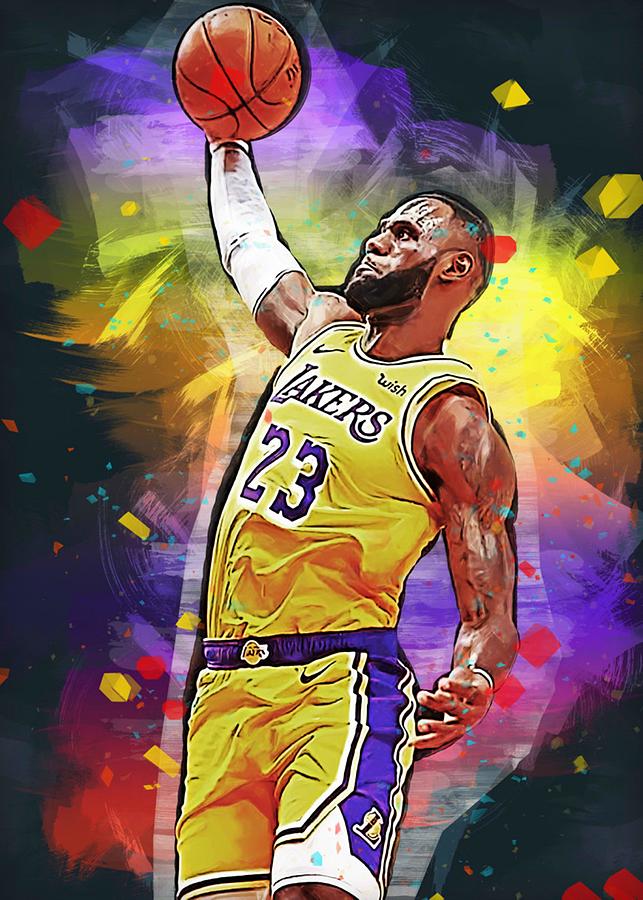 LeBron James Digital Art by Ekky Sansa - Fine Art America