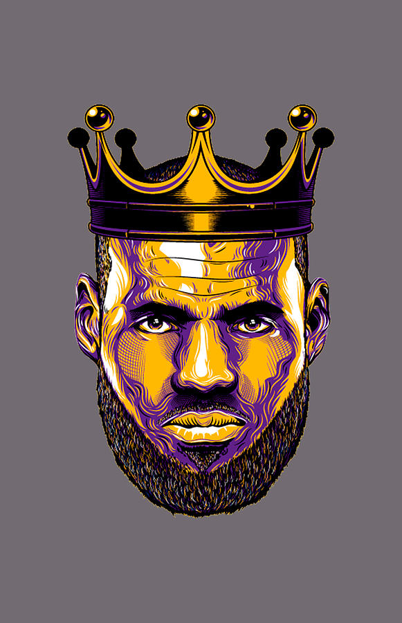 Lebron James lakers Baby yellow Painting by Matthews Adams | Fine Art ...