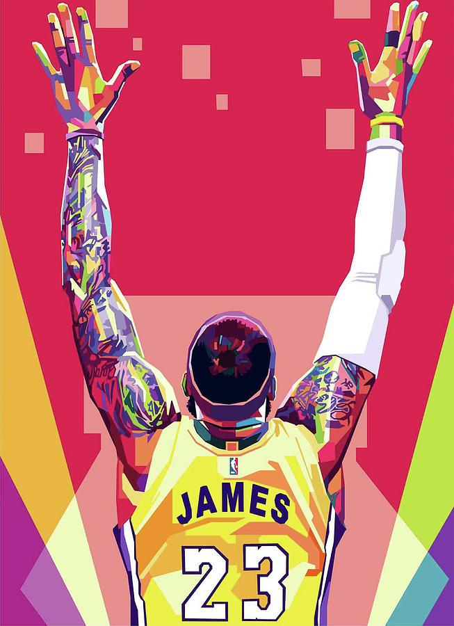 Los Angeles Lakers Nike LeBron James Shirt Digital Art by Th - Pixels
