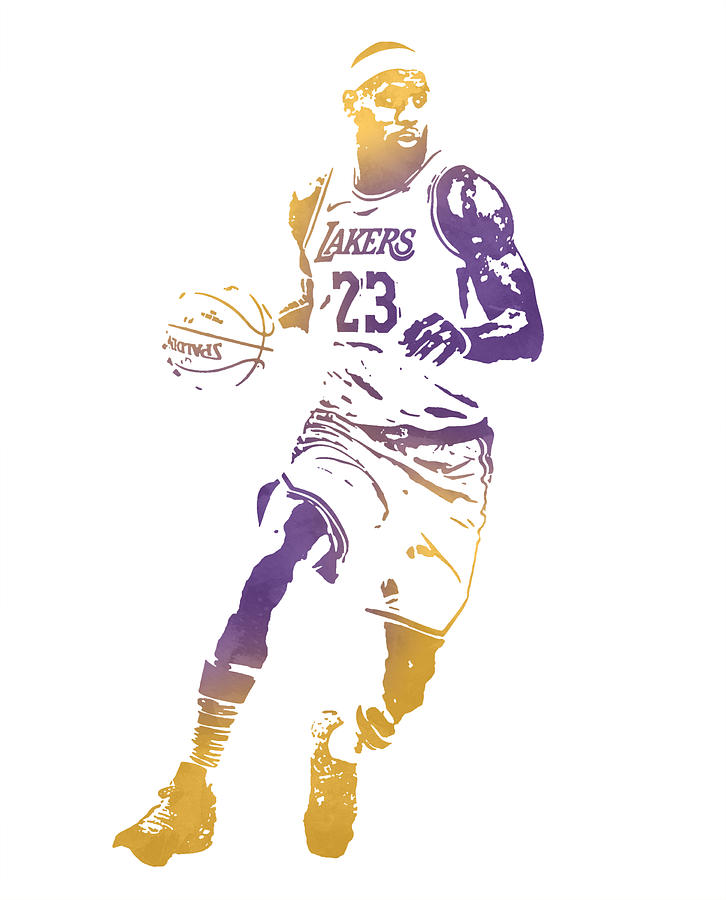 Lebron James Los Angeles Lakers Jersey Number Art Print 1 Youth T-Shirt by  Joe Hamilton - Pixels