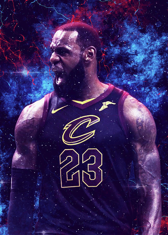 Lebron james nebula illustration Digital Art by San Dee - Fine Art America