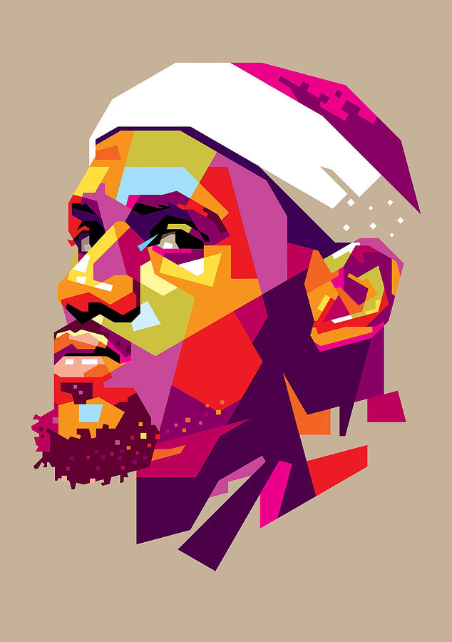 Lebron James retro Painting by Julie Ward | Pixels