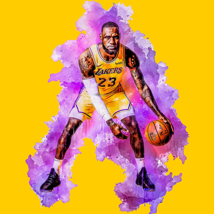 how to draw lebron james dunking