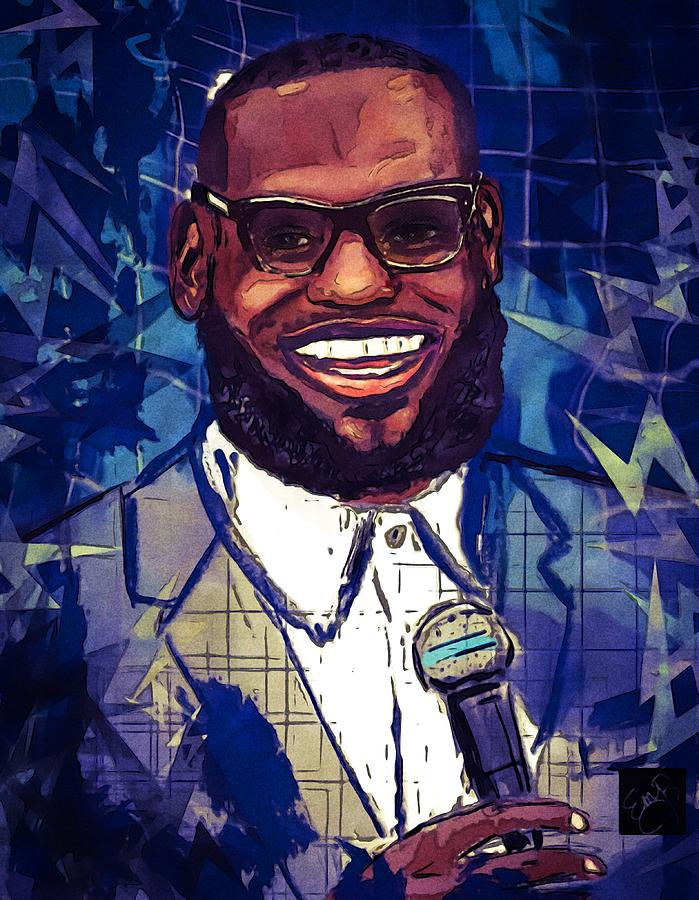 Lebron James Suited Up Mixed Media By Eileen Backman Fine Art America