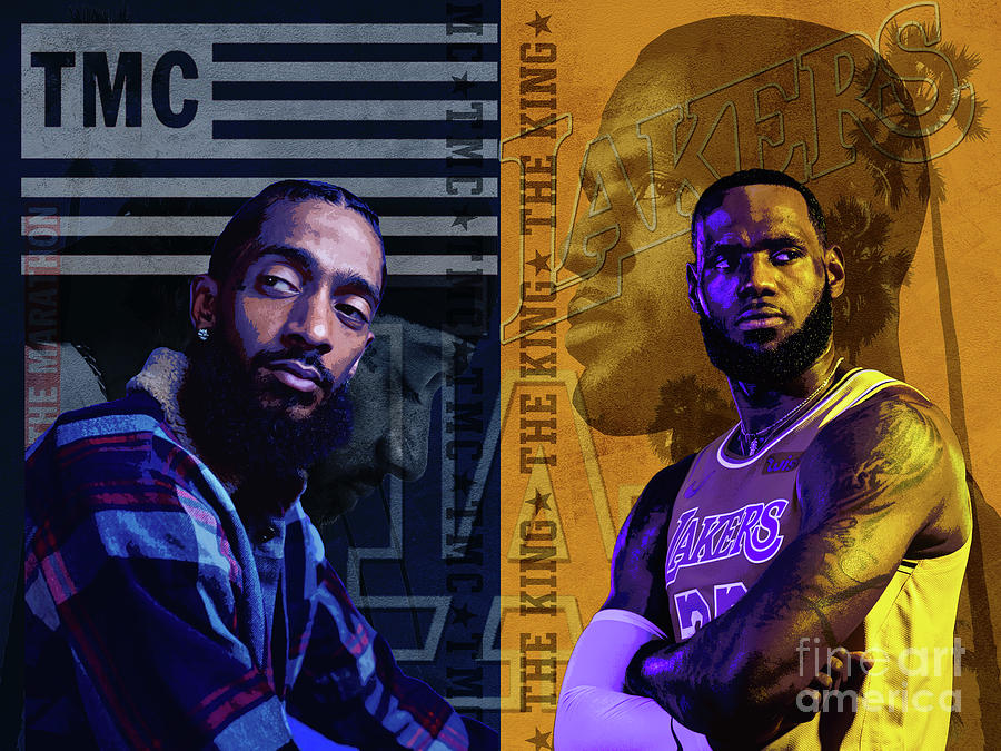 LeBron James Honors Nipsey Hussle at Lakers Game