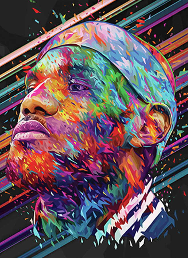 Lebron James Wpap Art Digital Art by Matthew Hayward | Pixels