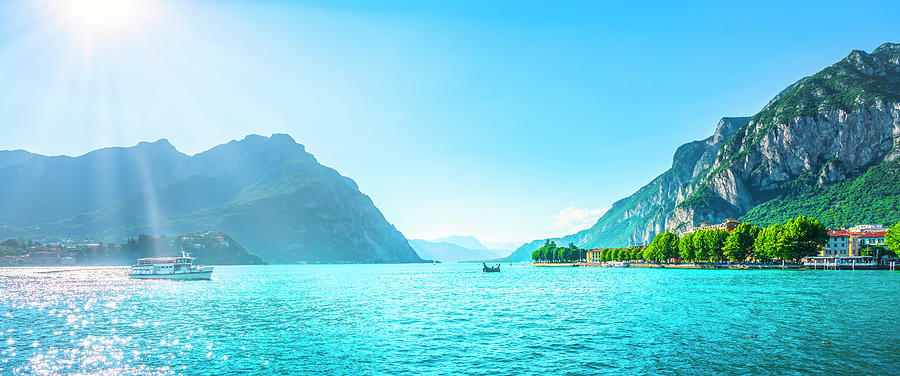 Lecco Panorama in Lake of Como Photograph by Stefano Orazzini