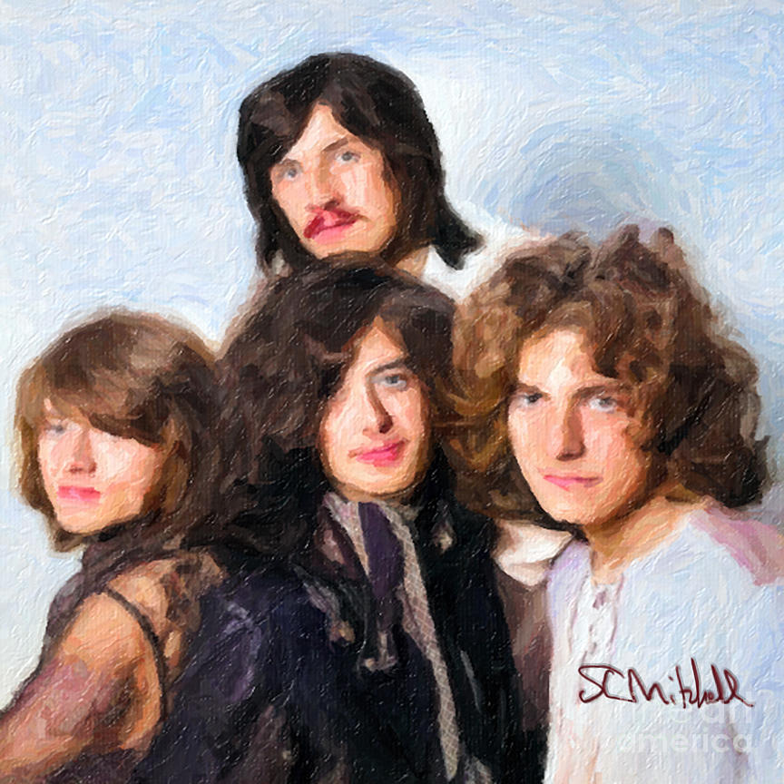 Led Zeppelin #1 Painting by Steve Mitchell