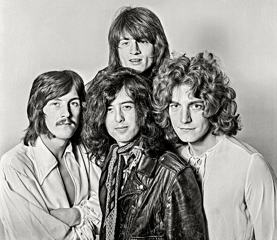 Led Zeppelin 1969 Art Print John Bonham John Paul Jones Jimmy Page 