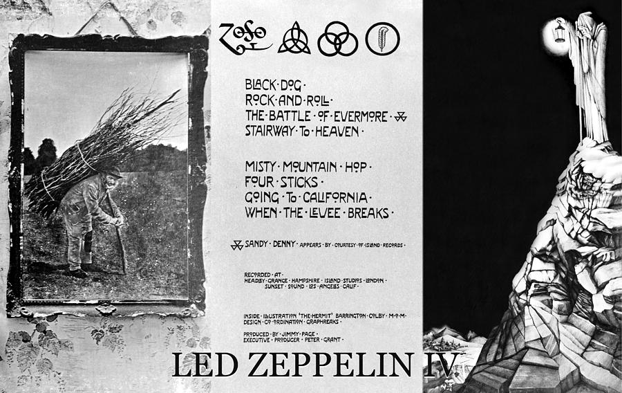 Led Zeppelin 4 Full Album Mixed Media By David Lee Thompson