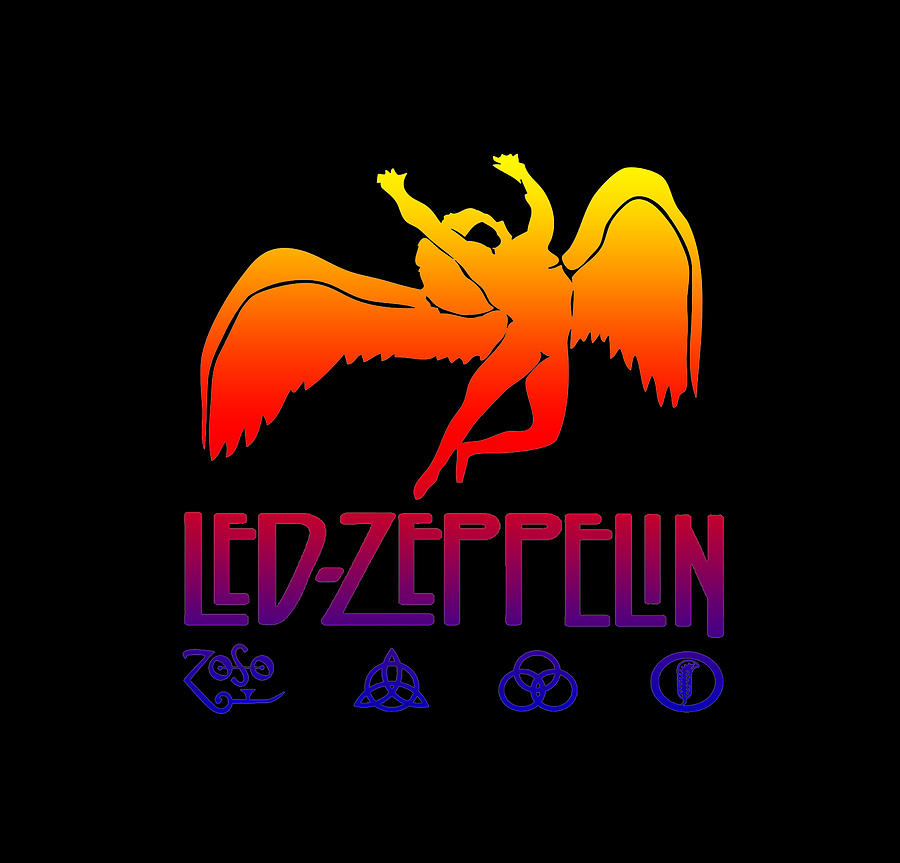 Led zeppelin band logos special collection Digital Art by Stanley C ...