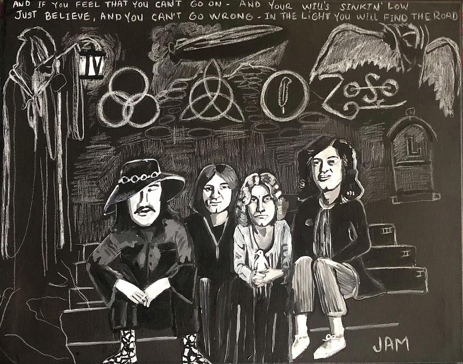 Led Zeppelin  Painting by Jam Art