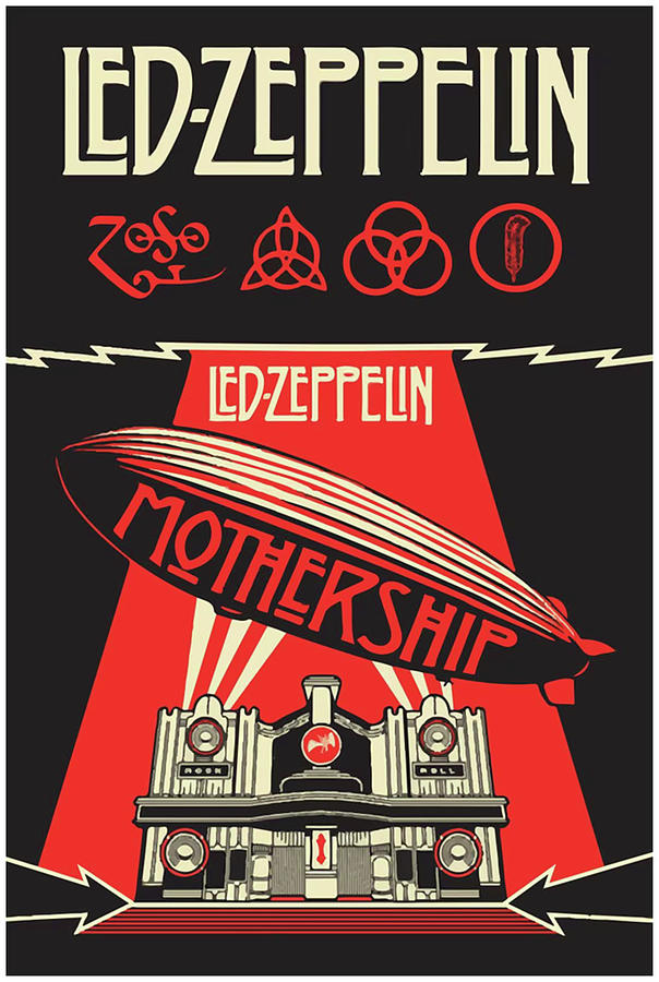 Led Zeppelin Mothership Digital Art by Willie Rojo - Fine Art America