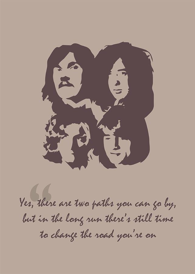 Music Digital Art - Led Zeppelin Quote by Ahmad Nusyirwan