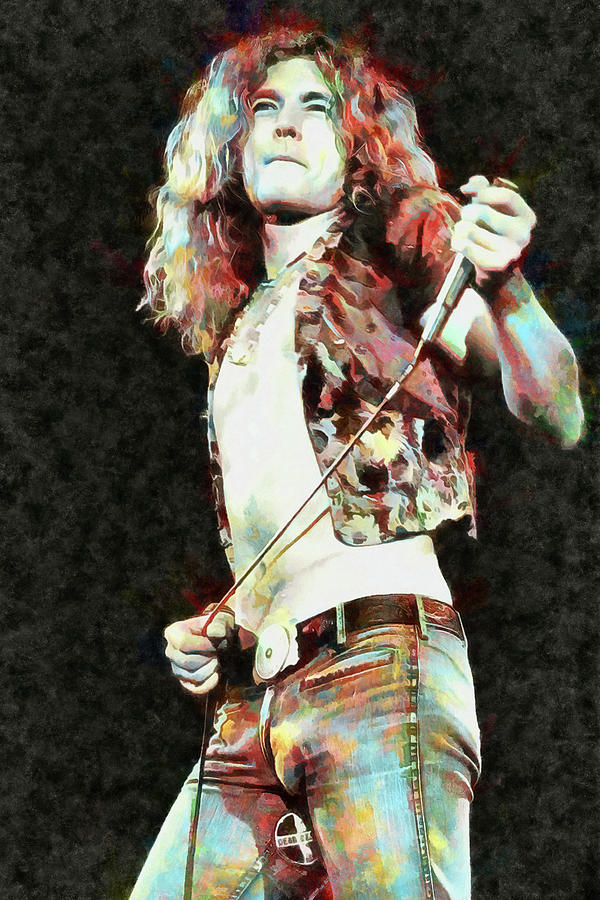 Led Zeppelin Mixed Media - Led Zeppelin Robert Plant Art Ramble One by The Rocker Chic Led Zeppelin Mixed Media - Led Zeppelin Robert Plant Art Ramble One by The Rocker Chic