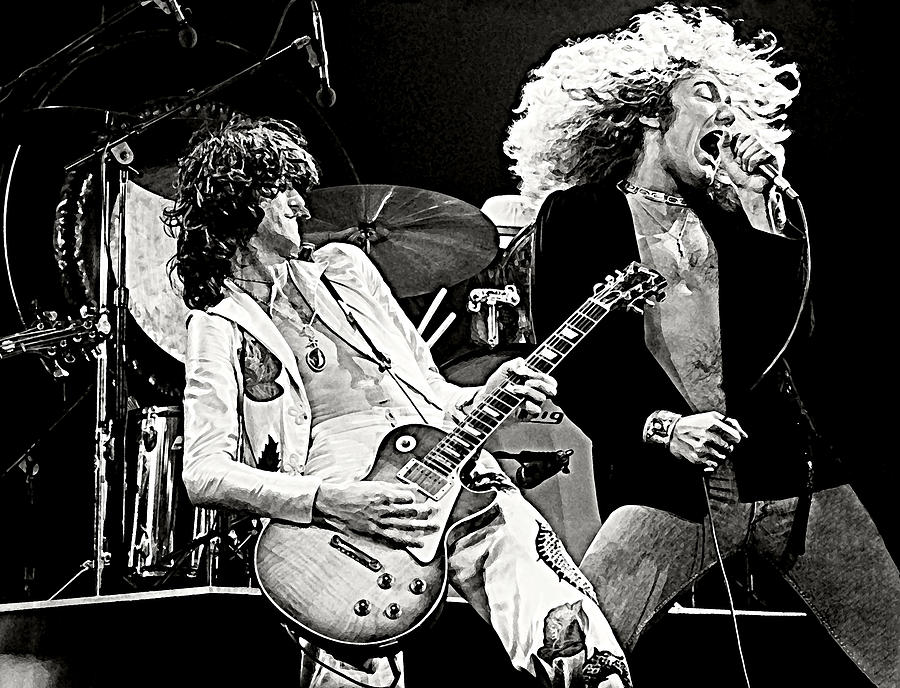 Led Zeppelin, Robert Plant, Jimmy Page, Art Print Poster, Hard Rock, Heavy  Metal by Ziggy Print