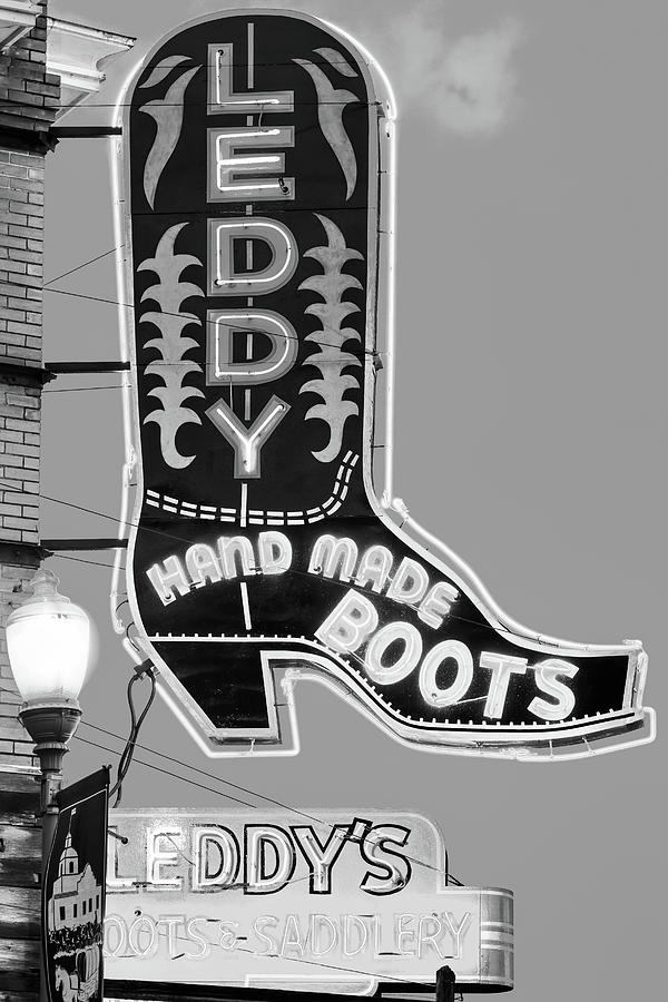 Leddys Boots Monochrome 110819 Photograph by Rospotte Photography