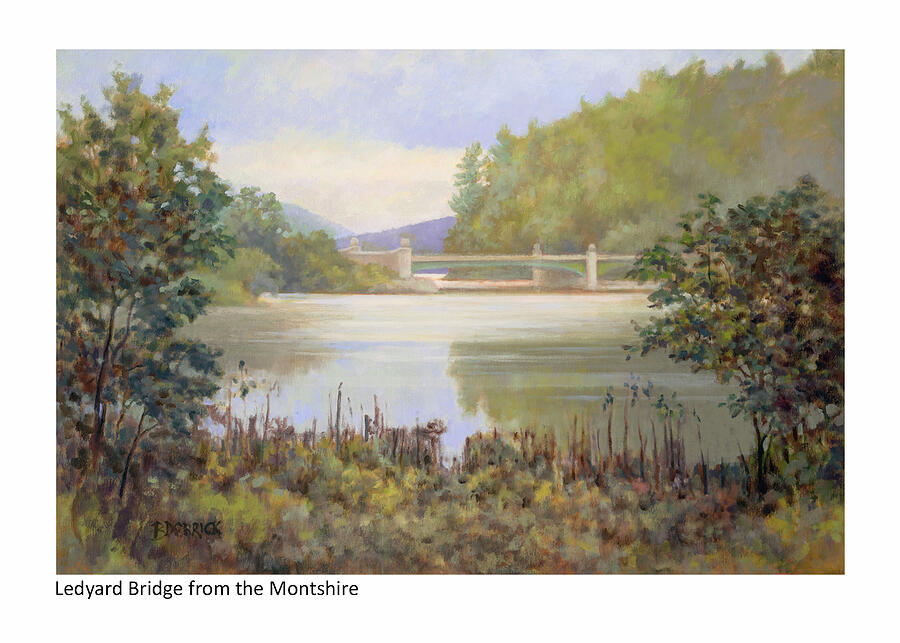 Ledyard Bridge from the Montshire Painting by Betsy Derrick