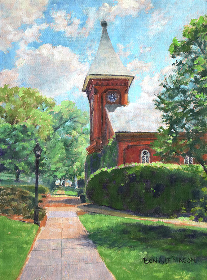 Lee Chapel, Morning Painting by Bonnie Mason