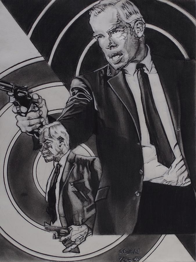 Lee Marvin Drawing - Lee Marvin - Walker by Sean Connolly