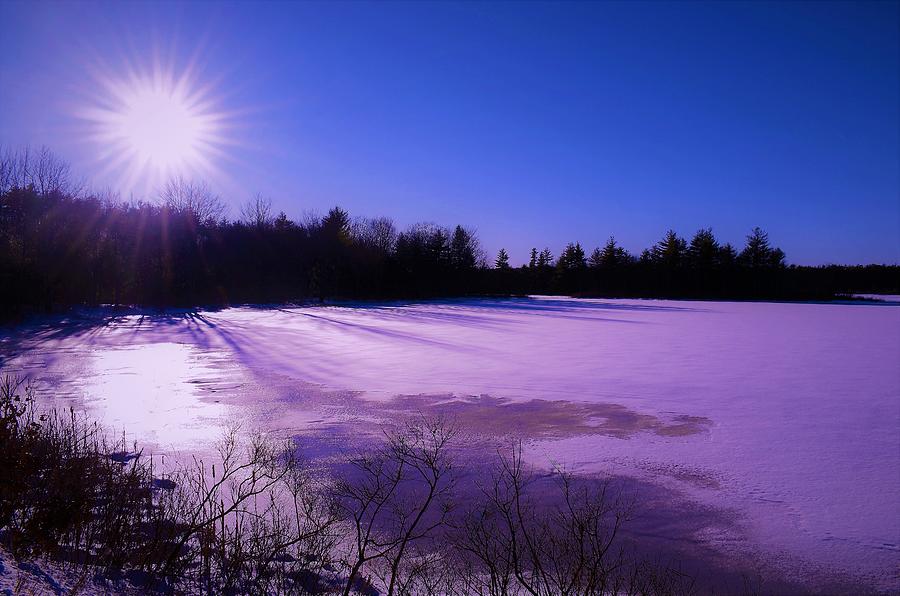 - Lee NH Frozen Lake Photograph by THERESA Nye