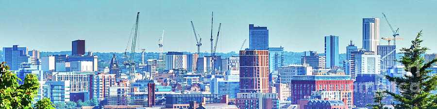 Leeds City Skyscrapers Panorama Photograph by Alison Chambers | Fine ...