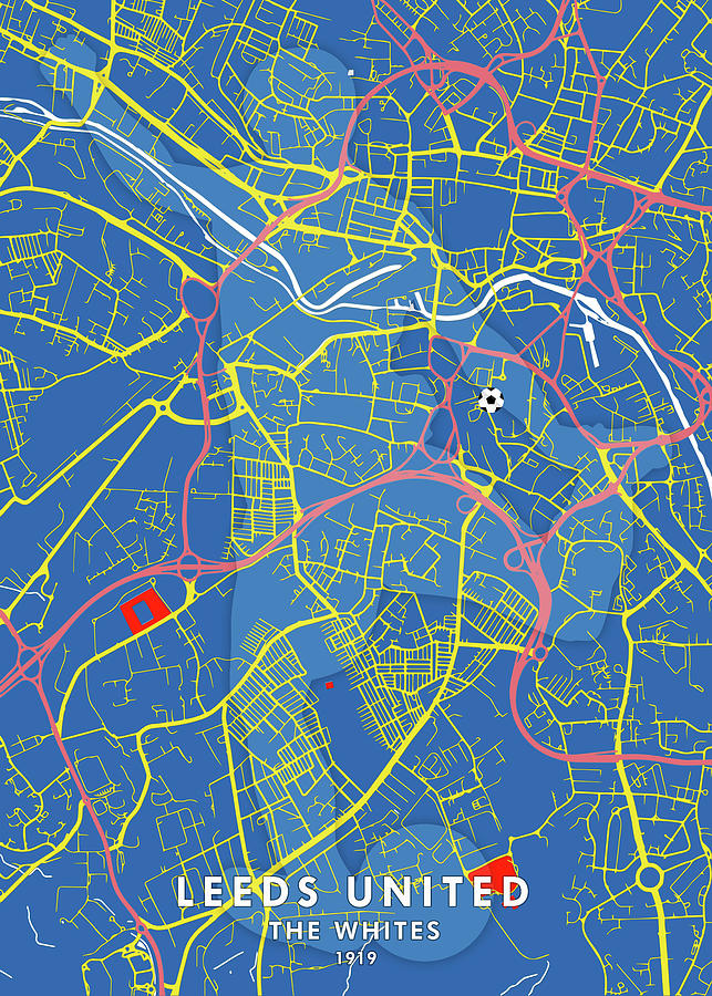 Leeds United Elland Road Lowfield Road, Beeston, Leeds, UK Drawing by ...