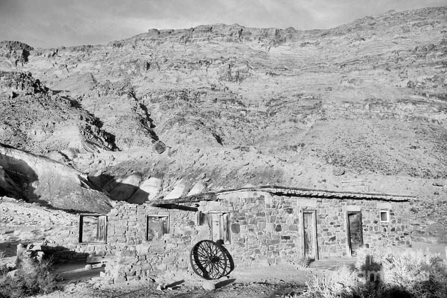 Lees Ferry Gold Mining Remnants Black And White Photograph by Adam Jewell