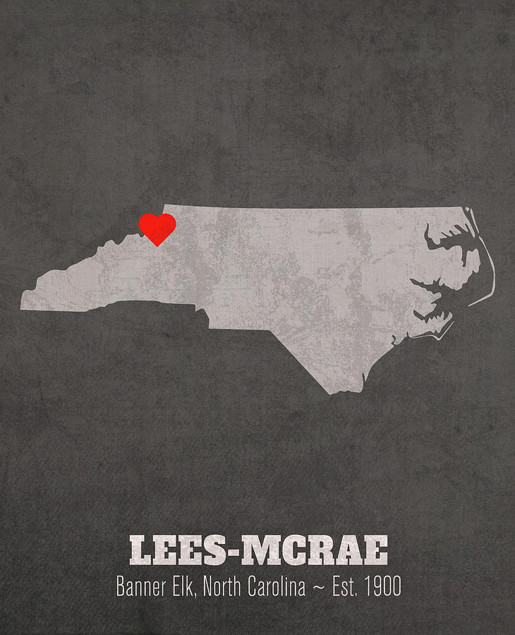 LeesMcRae College Banner Elk North Carolina Founded Date Heart Map