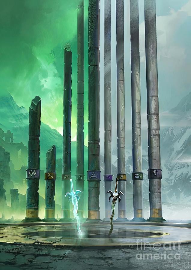 Cat Painting - Legacy of Kain The Pillars by Ward Philip