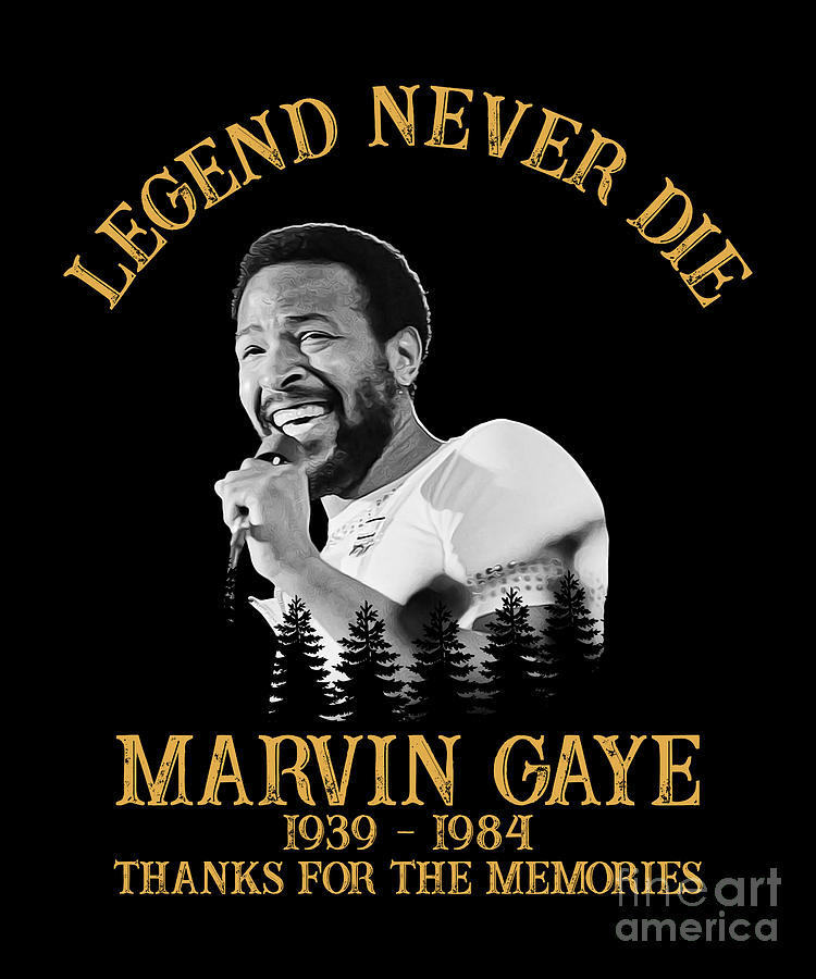 Marvin Gaye Digital Art - Legend Marvin Gaye Thank You For The Memories by Notorious Artist