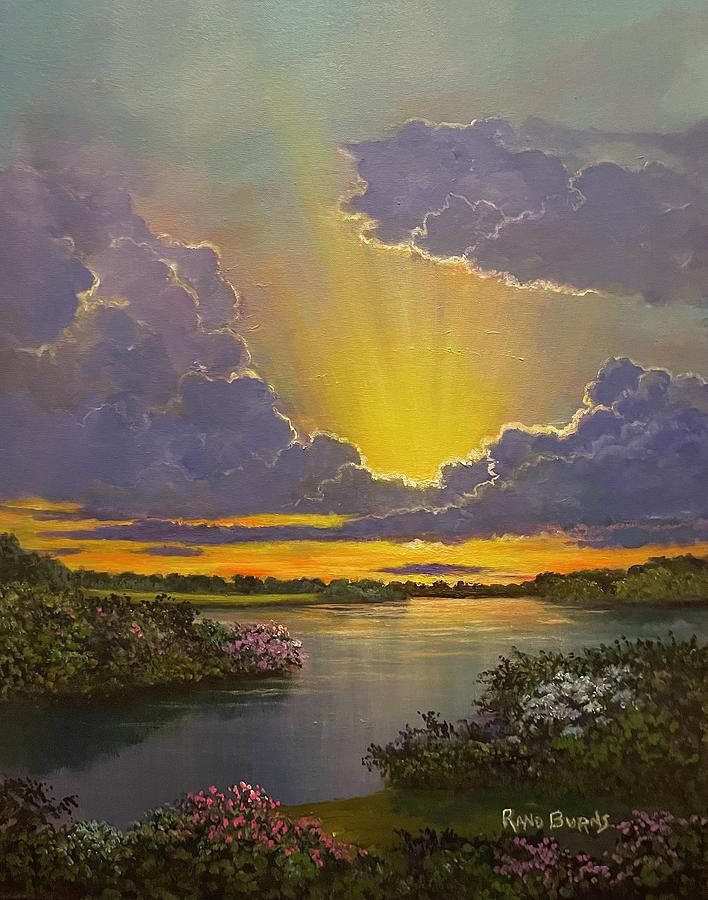 Legend Of A Sunset Painting by Rand Burns